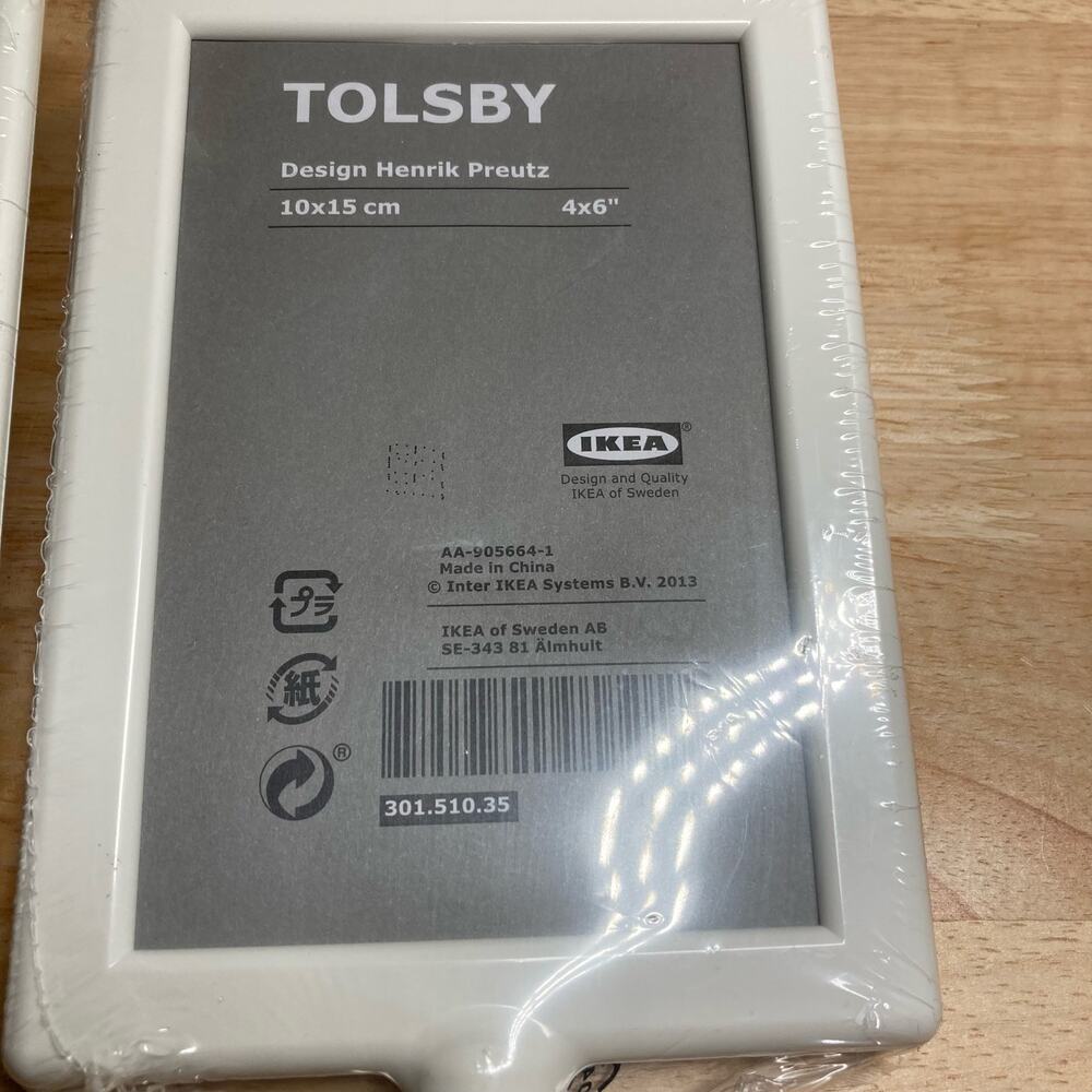 IKEA Tolsby Lot of 2 - 4 x 6 White Frames/ Sealed